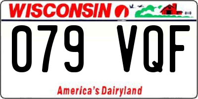 WI license plate 079VQF