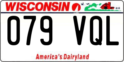 WI license plate 079VQL
