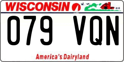 WI license plate 079VQN