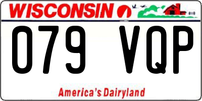 WI license plate 079VQP