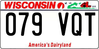 WI license plate 079VQT