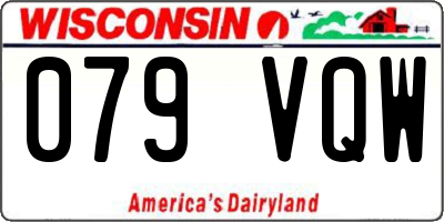 WI license plate 079VQW