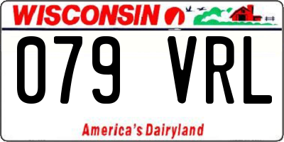 WI license plate 079VRL