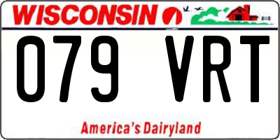 WI license plate 079VRT