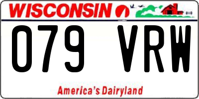 WI license plate 079VRW