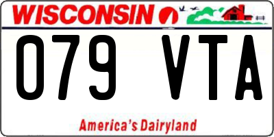 WI license plate 079VTA