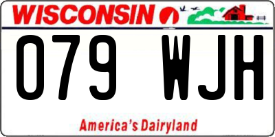 WI license plate 079WJH