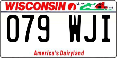 WI license plate 079WJI