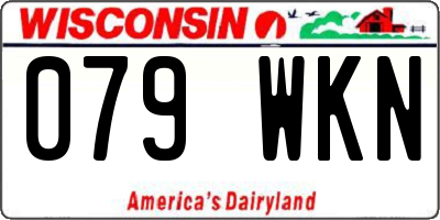 WI license plate 079WKN