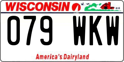 WI license plate 079WKW