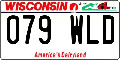 WI license plate 079WLD