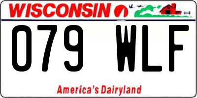 WI license plate 079WLF