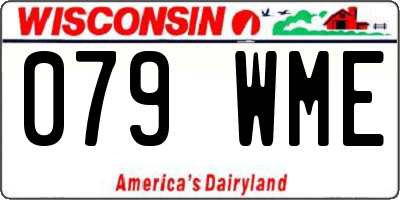 WI license plate 079WME