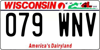 WI license plate 079WNV