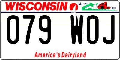 WI license plate 079WOJ