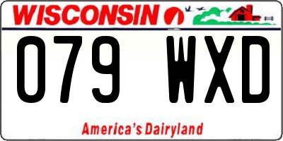 WI license plate 079WXD