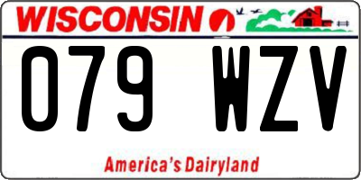 WI license plate 079WZV