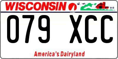 WI license plate 079XCC