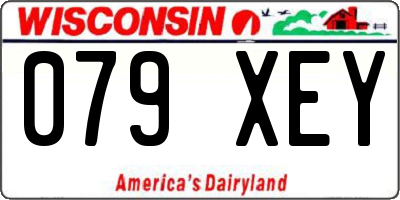 WI license plate 079XEY