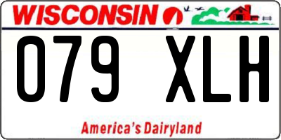 WI license plate 079XLH