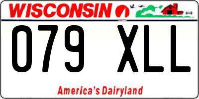 WI license plate 079XLL