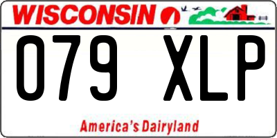 WI license plate 079XLP