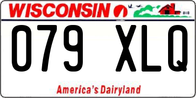 WI license plate 079XLQ
