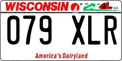 WI license plate 079XLR