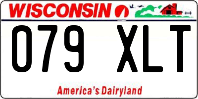 WI license plate 079XLT