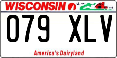 WI license plate 079XLV