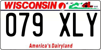 WI license plate 079XLY