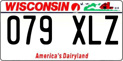 WI license plate 079XLZ