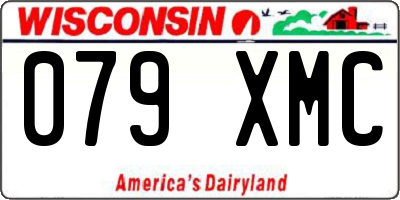 WI license plate 079XMC
