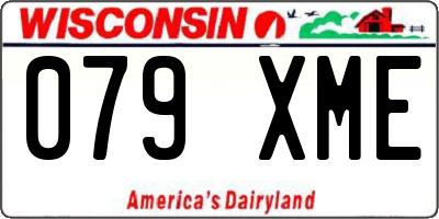 WI license plate 079XME
