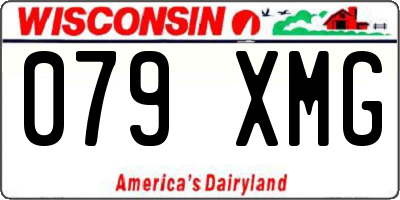 WI license plate 079XMG