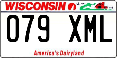 WI license plate 079XML