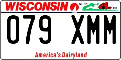 WI license plate 079XMM