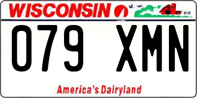 WI license plate 079XMN