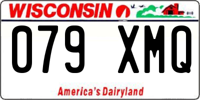 WI license plate 079XMQ