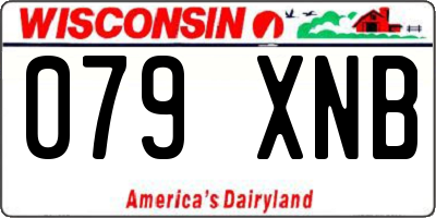 WI license plate 079XNB