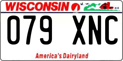WI license plate 079XNC