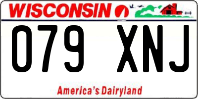WI license plate 079XNJ