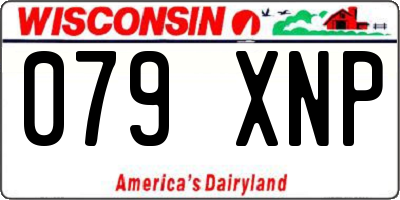 WI license plate 079XNP