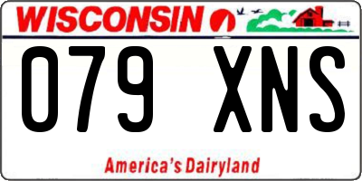 WI license plate 079XNS