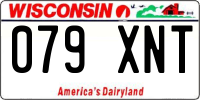 WI license plate 079XNT