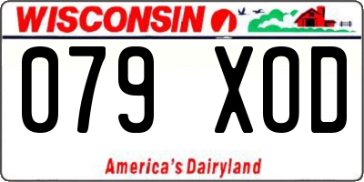 WI license plate 079XOD