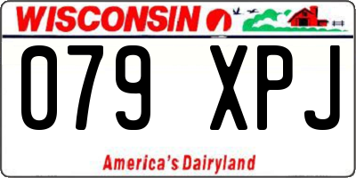 WI license plate 079XPJ