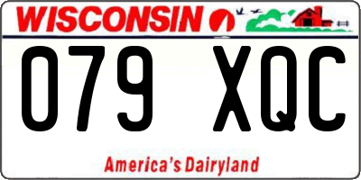 WI license plate 079XQC