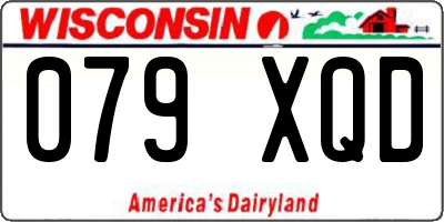 WI license plate 079XQD