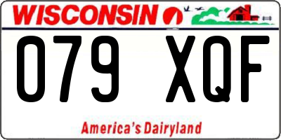 WI license plate 079XQF
